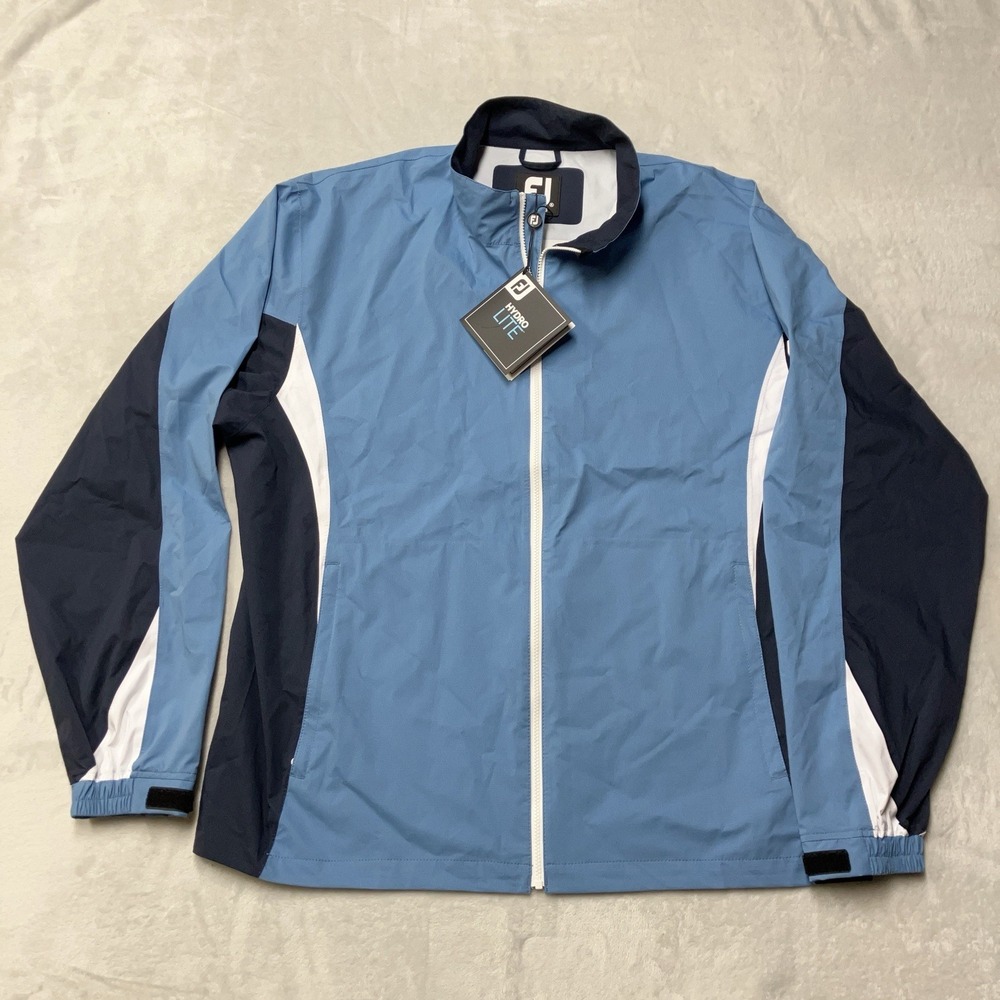 NWT Footjoy Dryjoys Hydrolite Golf Rain Jacket Mens‎ XL Indigo Navy 28199